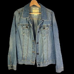 Old Navy Aged Classic Blue Denim Jacket